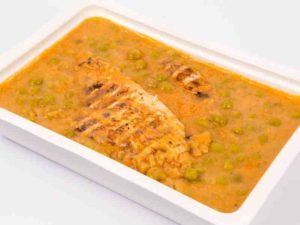 C-Mancare de mazare,piept de curcan grill