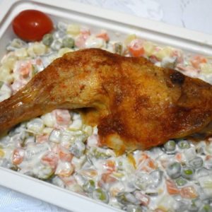 T3-Salata de boeuf,pulpa intreaga de pui
