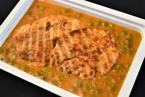 N-Mancare de mazare,piept de pui grill