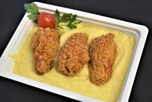 D-Aripioare picante,cartofi piure
