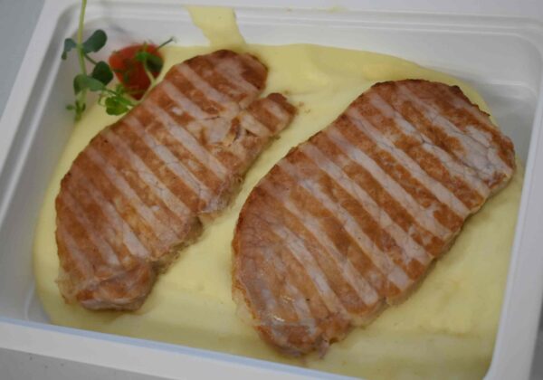 N-Cotlet de porc grill,cartofi piure